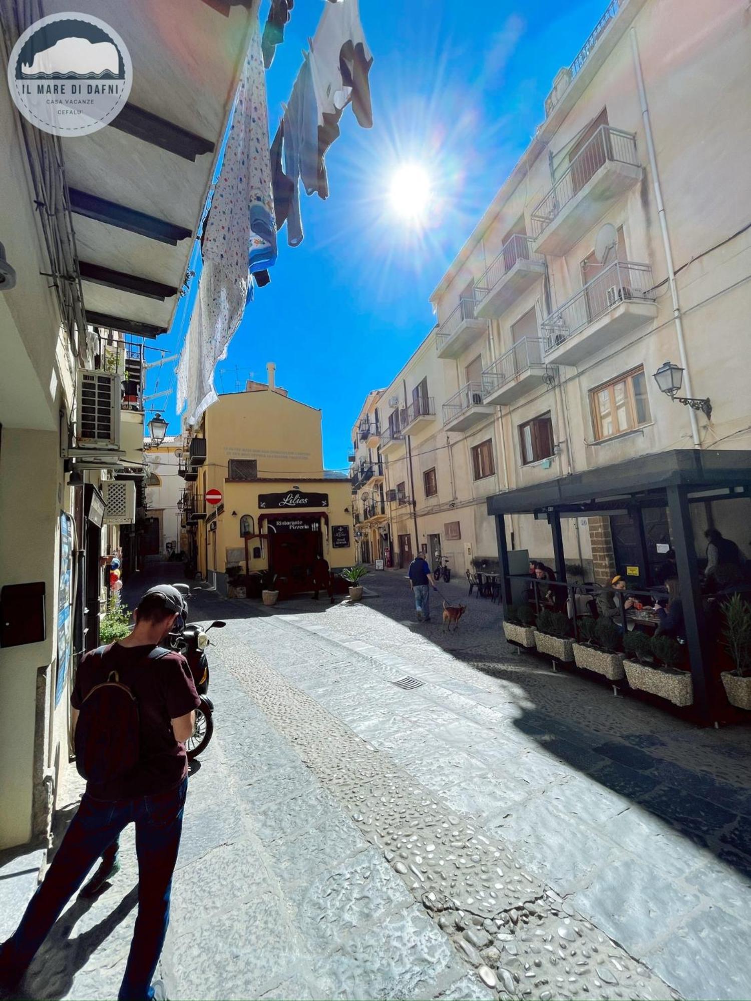 Ferienwohnung Il Mare Di Dafni Cefalù Exterior foto